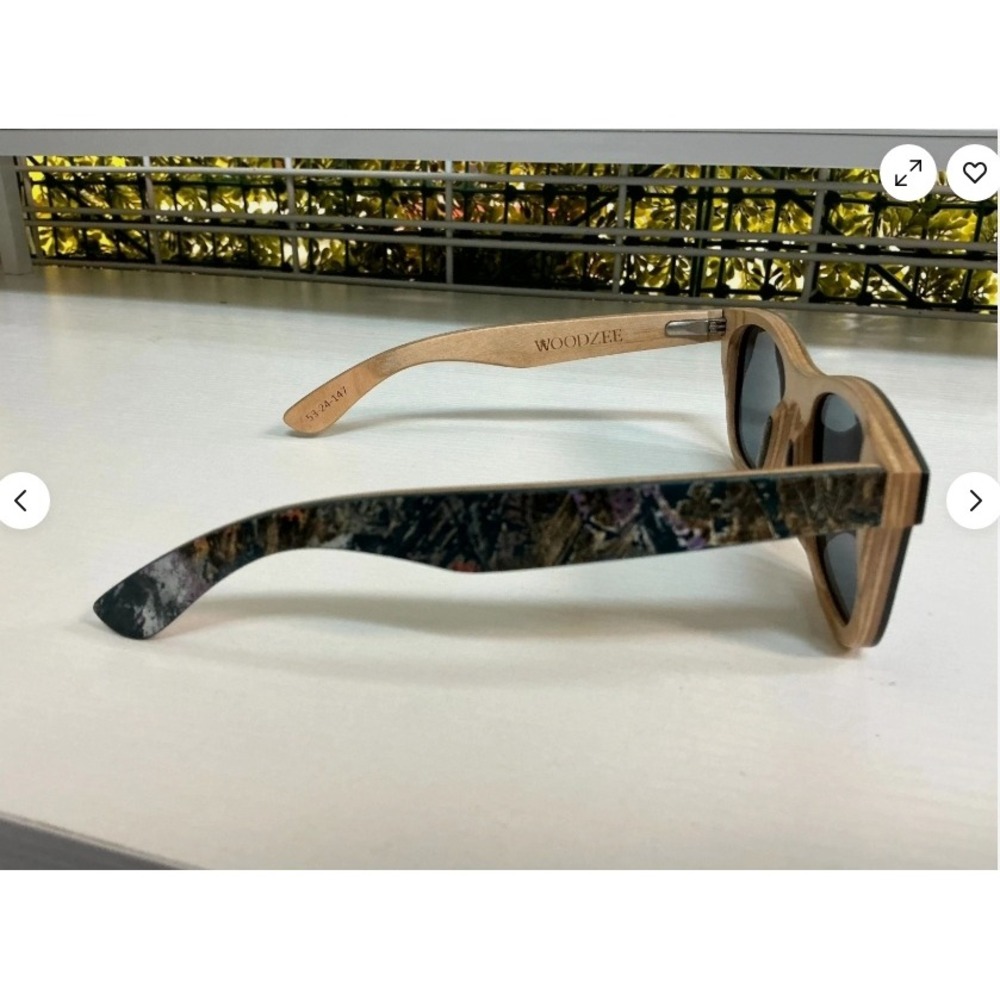 Woodzee Recycled Skateboard Sunglasses Size 53-24-147 (Malibu) Mint - Picture 2 of 4